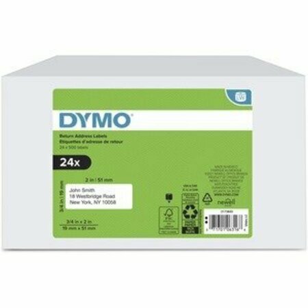 DYMO Label, Lw, 3/4 InchX2 Inch, Retaddre DYM2173843